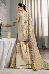 3-PC Unstitched Embroidered Chiffon Chantelle By Baroque | CH12-04